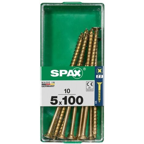 Spax Universalschrauben 5.0 x 100 mm PZ 2 - 10 Stk. Holzschrauben