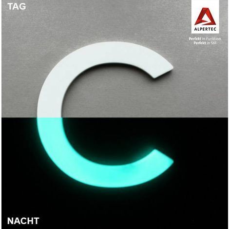 Alpertec Klebebuchstabe C Hausnummern Hausnummerschild