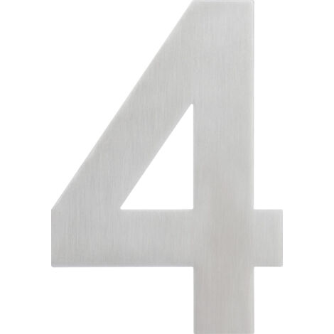 Alpertec Hausnummer 4 Edelstahl Hausnummern Hausnummerschild