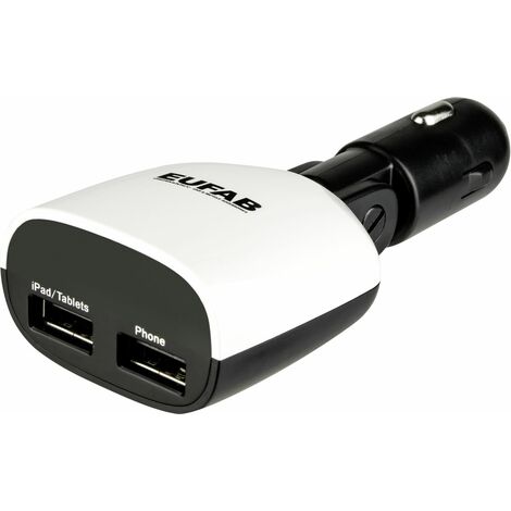 EUFAB USB Ladeadapter mit LED Anzeige Handyzubehör