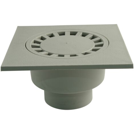 Marley Hof-Ablauf DN 110 Abgang senkrecht, Rost 25 x 25 cm Siphons & Abläufe