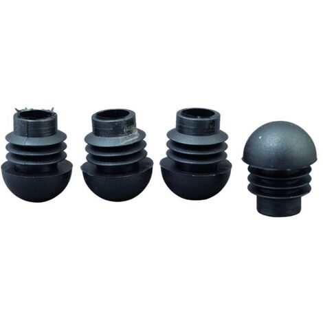 Siena Garden universal Fußkappen 4er-Set, schwarz, rund, Ø 20 mm Zubehör Tische Stühle