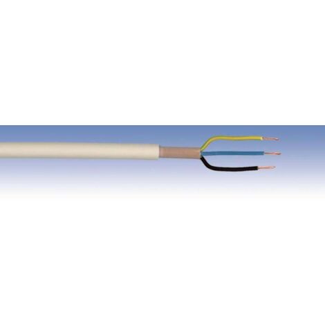 Feuchtraumleitung NYM-J 3 x 2,5 - 5 Meter grau Leitung Elektroleitung Stromkabel