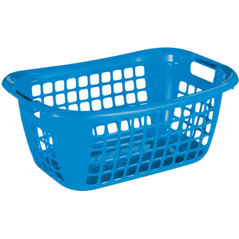 Sunware Wäschekorb Basic 48L blau 55 x 38 x 23 cm Boxen, Körbchen & Kisten
