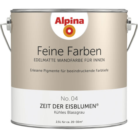 Alpina Feine Farbe No 04 2,5 l Kühles Blassgrau Zeit der Eisblumen edelmatt