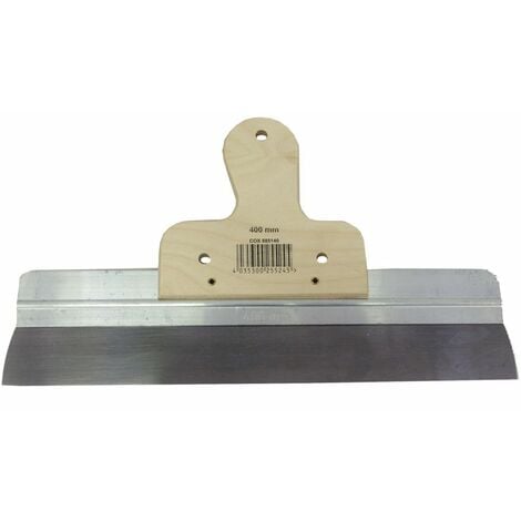 Flächenspachtel Edelstahl 400mm - 0,35mm Profi Spachtel Für Wände & Trockenbau