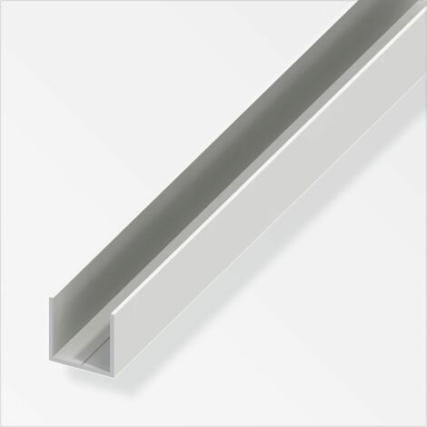 alfer Quadrat-U-Profil 19,5 x 19,5 x 1000 mm weiß Kunststoff Profil U Schiene