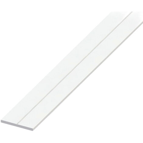 Alfer aluminium flacheisen 23,5x2mm länge 1m weiß - 21850
