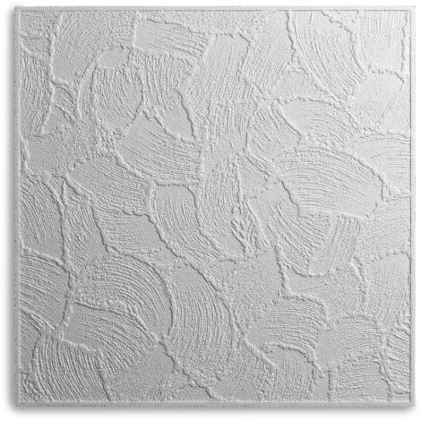 Decosa Deckenplatte Valencia 50 cm x 50 cm x 8-9 mm (L x B x H) Kreative Wandgestaltung