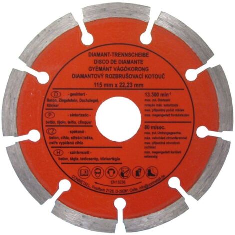 CON P Trennscheibe 115 x 22,23 mm Diamant für Beton segmentiert für Winkelschleifer
