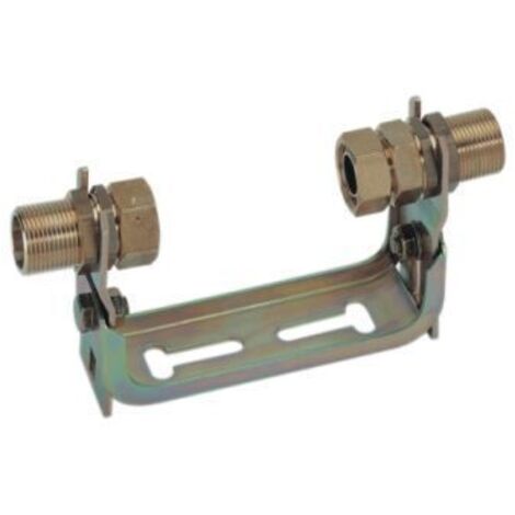 Wasserzähler-Einbaubügel 1 x 1 Edelstahl Installationsmaterial