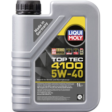 Liqui Moly Motoröl Top Tec 4100 SAE 5W-40 1 L Motoröle