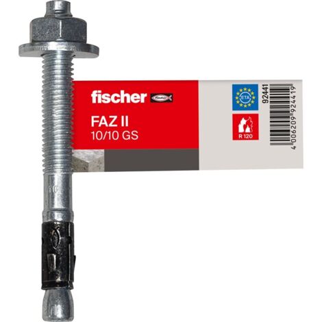 Fischer Bolzenanker FAZ ll 10.0 x 10 mm - 1 Stück mit Unterlegscheibe Dübel