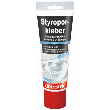 Decotric Styroporkleber Tube 400 g, weiß Styroporkleber
