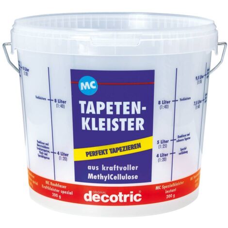 Decotric Kleistereimer Tapeziereimer 10 l für Tapeten Tapetenkleister