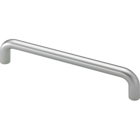 Hettich Möbelgriff Stahl silber 10,0 x 138,0 x 30,0 mm - 1 Stück Möbelgriffe