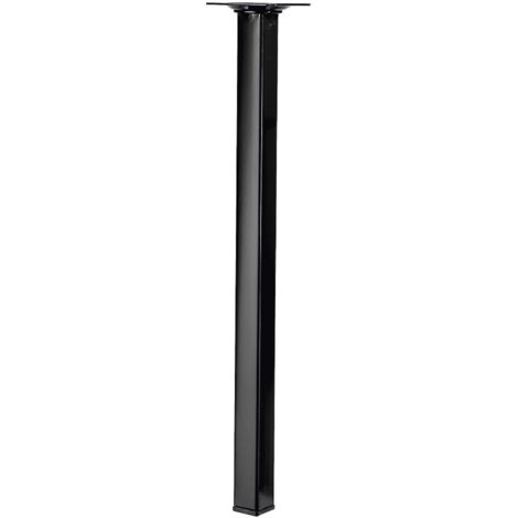 Hettich Tischbein 40 x 2,5 x 2,5 cm Stahl schwarz - 1 Stück Tischbeine