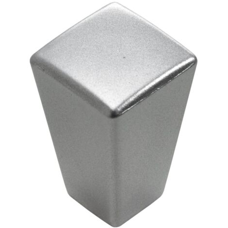 Hettich Möbelknopf Kunststoff silber 15,0 x 15,0 mm - 1 Stück Möbelknopf