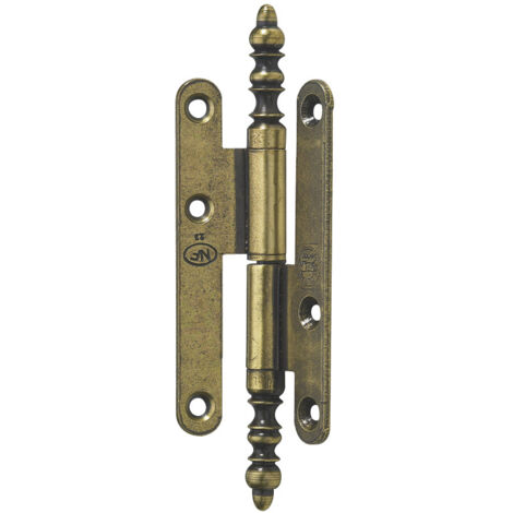 Hettich Türband mit Zierkopf 45 x 80 mm links brüniert - 1 Stück Scharniere