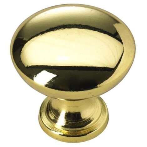 Hettich Möbelknopf Aluminium gold Ø 30,0 mm - 1 Stück Möbelknopf