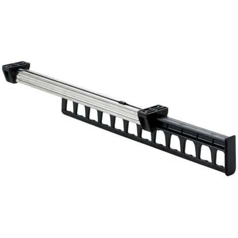 Hettich Kleiderbügelhalter ausziehbar 300 mm Stahl/Kunststoff, 1 Stück Möbelbeschläge