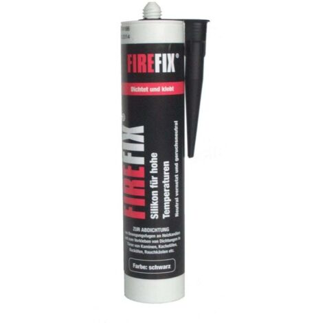 FireFix Silikon hitzebeständig schwarz 310 ml Kaminzubehör Kamin Dichtmasse