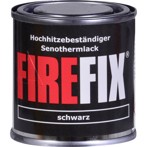 FireFix Ofenlack schwarz 125 ml Ofenzubehör Thermolack Ofenfarbe Hitzebeständig