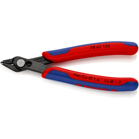 KNIPEX 78 61 125 SB Electronic Super Knips® mit Mehrkomponenten-Hüllen brüniert 125 mm