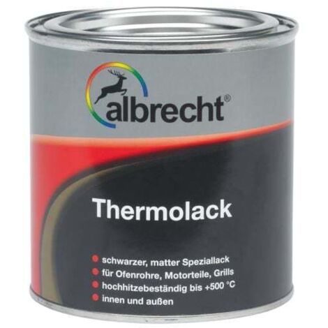 Albrecht Thermolack 125 ml schwarz matt Lack Grilllack Speziallack Innen Außen