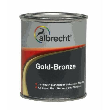 Albrecht Gold-Bronze 125 ml gold Lack Goldlack Effektlack Buntlack Innen