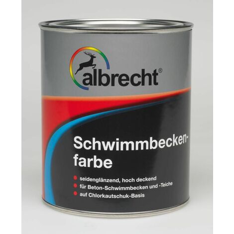 Albrecht Schwimmbeckenfarbe 2,5 l capriblau seidenglänzend Schwimmbadfarbe