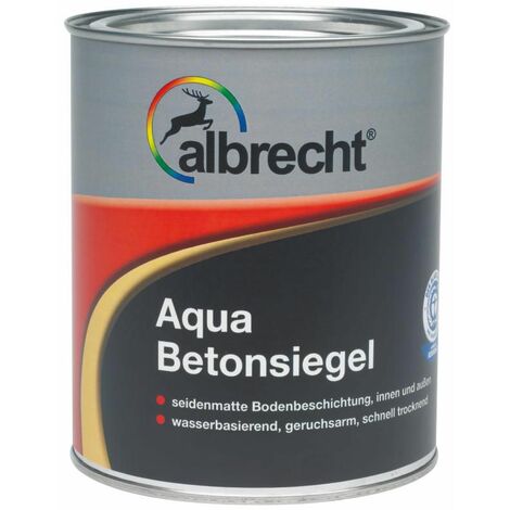 Albrecht Aqua Betonsiegel 2,5 l grau seidenmatt RAL 7032 Bodenbeschichtung