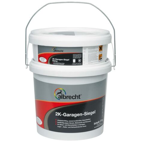 Albrecht 2K-Garagen-Siegel 5 kg kieselgrau seidenglänzend RAL 7032 Betonsiegel