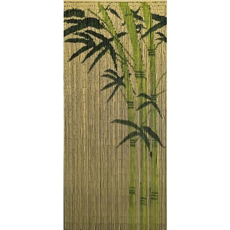 Bambus Türvorhang (90 x 200 cm) Lagoon Bleu - Gardinen / Vorhänge