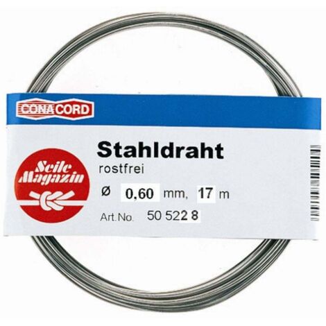 Conacord Drahtseil Ø 0,6 mm x 17 m Draht