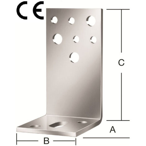 Vormann Schwere Stützenschuhe feuerverzinkt 110 x 70 x 60 mm Pfostenträger