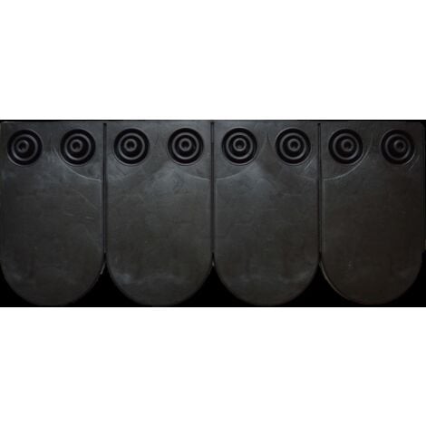 main image of "Schindel Plattenverbund Biber anthrazit 24 x 56 cm Dachschindel Dachverkleidung"