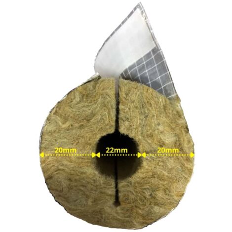 Rohrisolierung Climatube Wool Länge 1 m, Ø 22 mm, 20 mm Stärke Rohrisolierung & Zubehör