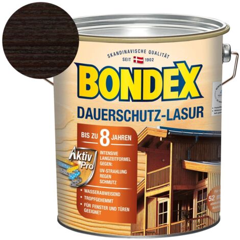 Bondex Dauerschutz Lasur 4 l, rio palisander Holzlasur Schutzlasur Holzschutz