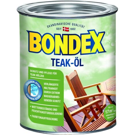 Bondex Teak Öl 750 ml, farblos Teaköl Holzpflege Holzschutz