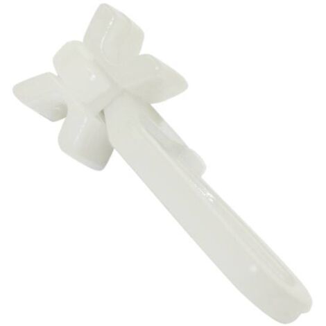 Gardinia X-Gleiter mit Faltenlegehaken weiß, 25-er Pack Gardinenstangen & Zubehör