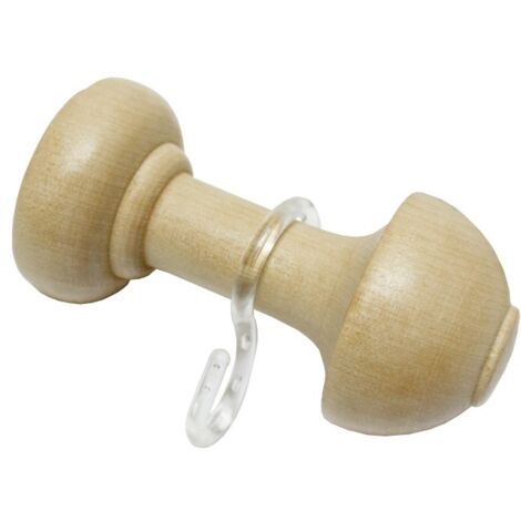 Gardinia Schalhalter Lugano Ø 28 mm, natur, 8 cm Gardinenstangen & Zubehör