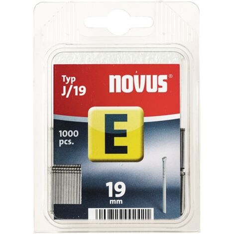Novus Tackernägel Typ E J 19 mm 1000 Stück Tackerklammern & Nägel