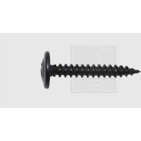 SWG Blechschraube mit Bund 3,5x16mm 10 Stück, schwarz Blechschrauben