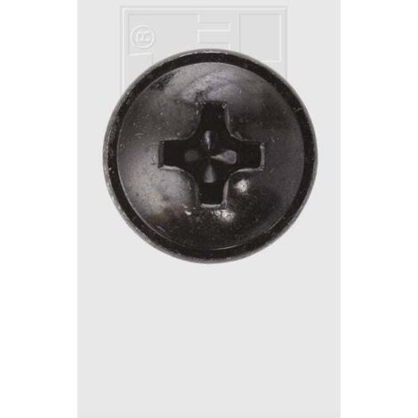 SWG Blechschraube mit Bund 3,5x16mm 10 Stück, schwarz Blechschrauben