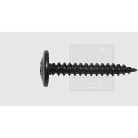 SWG Blechschraube mit Bund 3,9x19mm 10 Stück, schwarz Blechschrauben