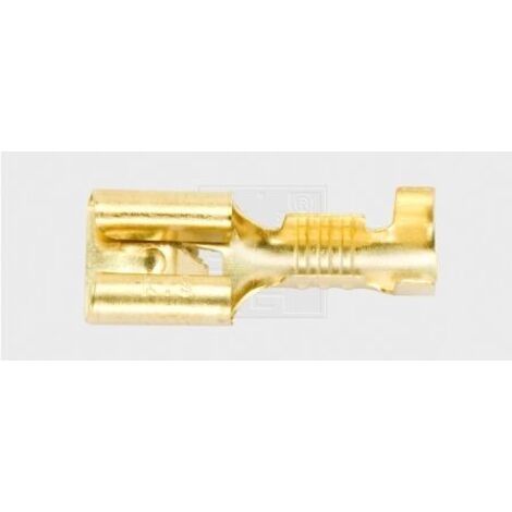 SWG Flachsteckhülse mit Rastnase 1,5-2,5 mm² 6,3x0,8 unisoliert Autoreparatur
