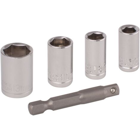 Wolfcraft Steckschlüssel-Set 5-teilig Ratschen & Steckschlüssel (1/4)