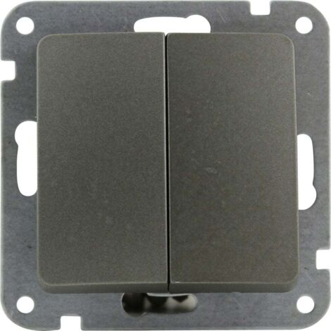 Unitec Kreuzschalter Monaco S204 platin Schalter (1/2)