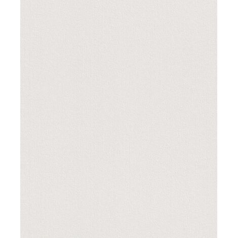 Rasch Vliestapete 415346 home Style uni weiß 10,05 x 0,53 m Tapeten